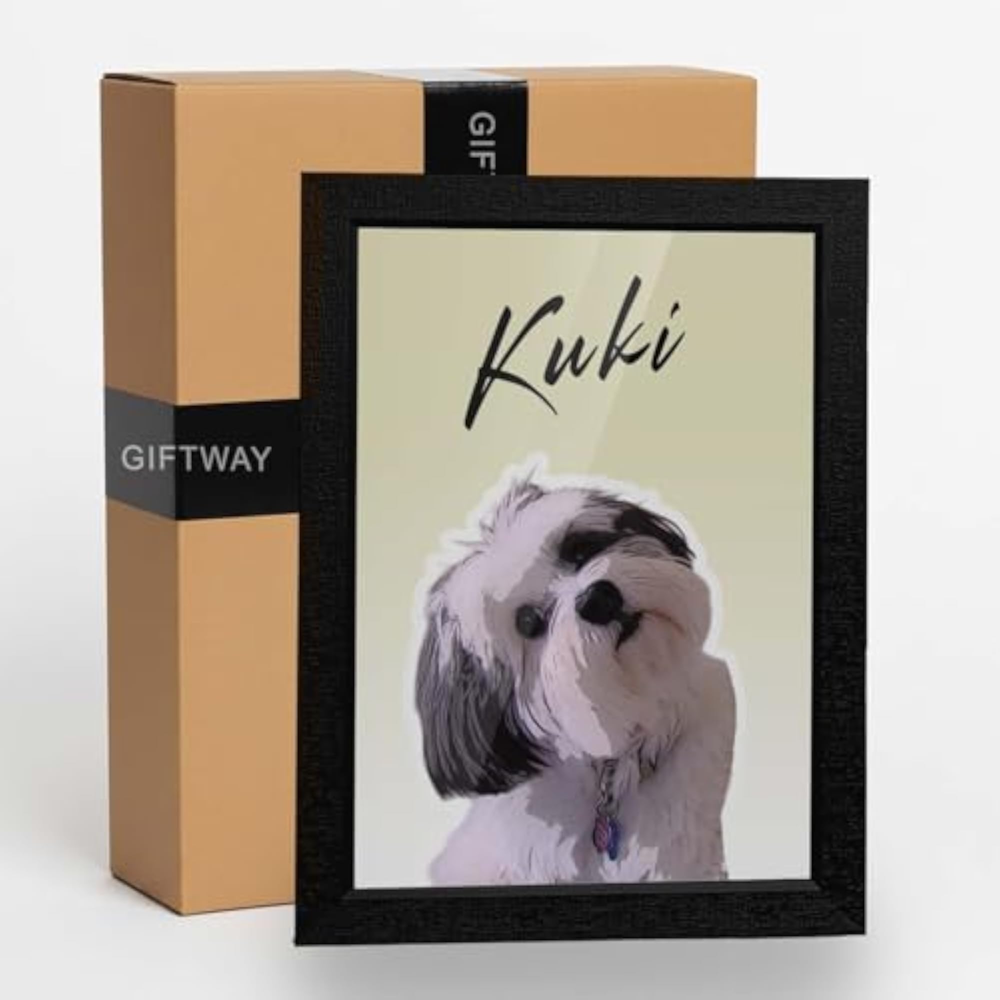 Personalized Custom Pet Portrait Frame with Clear Background