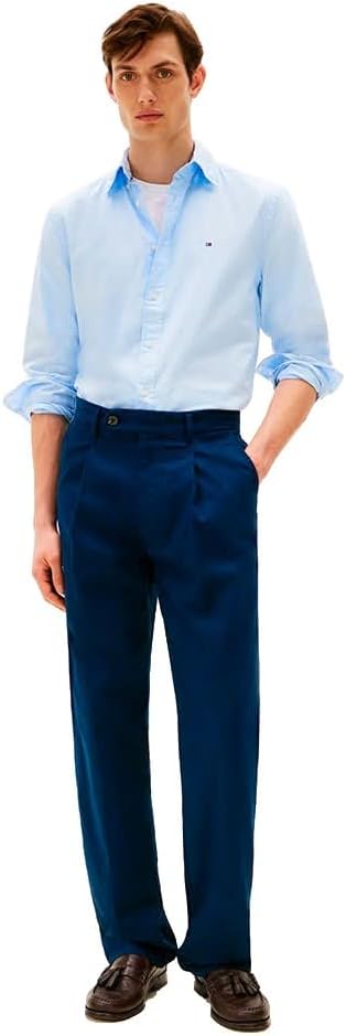 Tommy Hilfiger Men's Core Flex Poplin Solid RF Shirtmw0mw39988 Bomber Jacket
