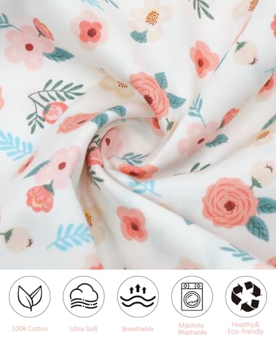 Image of ALVABABY Toddler Pillowcases 2 Pack Organic Cotton Kids Pillow Cover Fit 13 inchx 18 inch or 12 inchx20 inch Envelope for Girl Boy Travel