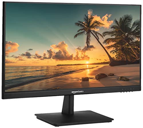 Image of amazon basics 23.8 inches IPS Monitor with Borderless Design, FHD 1920 x 1080 Pixels, 16.7 M Colors, with inbuilt Speakers, HDMI & DP Port Connectivity (Black)
