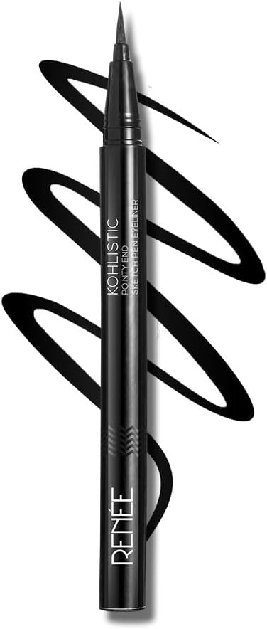 RENEE Pointy End Sketch Pen Smudge Proof Eyeliner - Matte Finish, Light Weight, Water Resistant, Long Stay Highly Pigmented with One Stroke Application Formula - Black