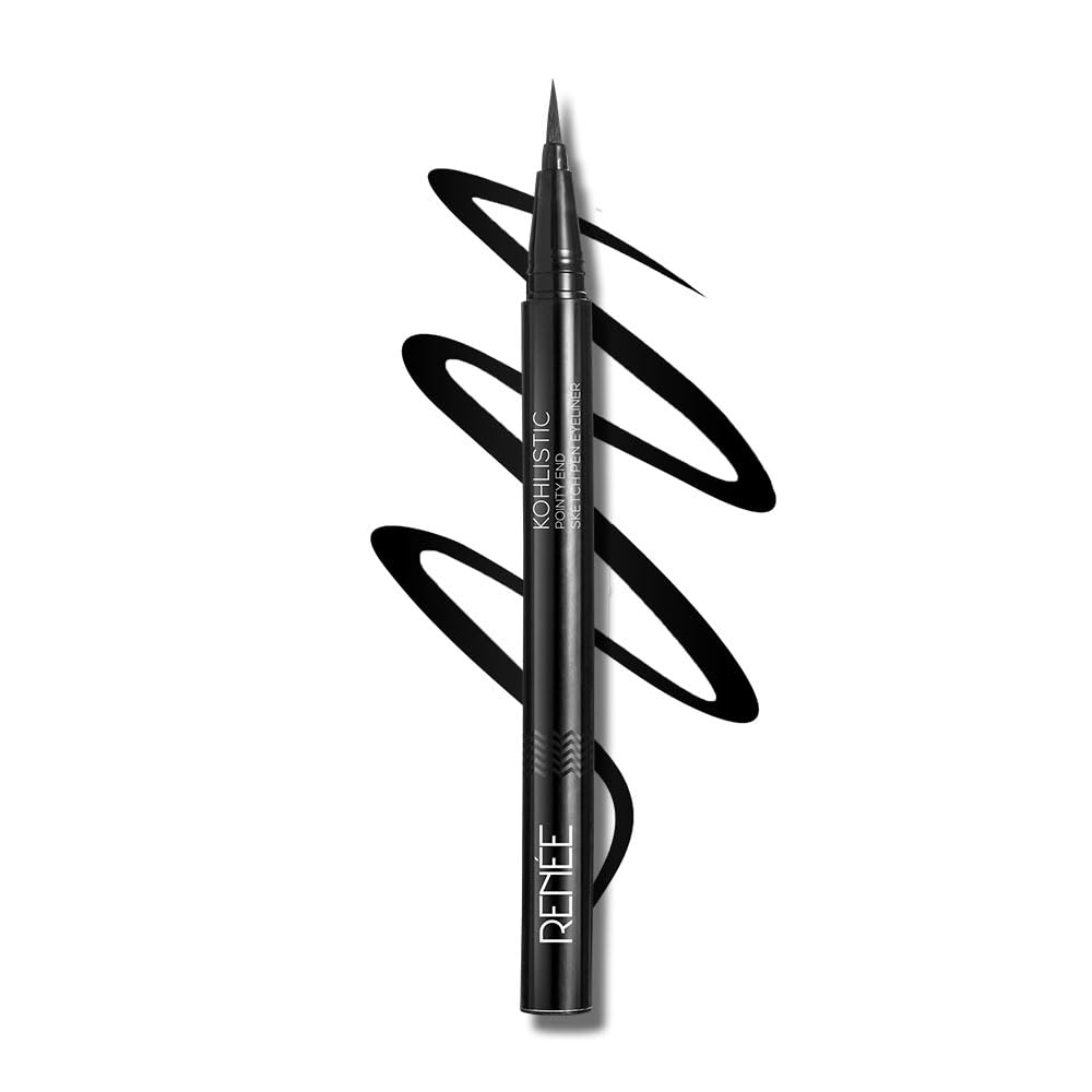 RENEE Pointy End Sketch Pen Smudge Proof Eyeliner - Matte Finish, Light Weight, Water Resistant, Long Stay Highly Pigmente...