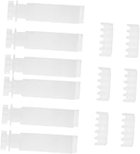 VOSAREA 18 Conjuntos De Polia De Cortina Persianas Brancas Cortinas Brancas Acessórios Verticais Haste Cega Substituição Hastes Brancas Para Persianas Verticais Reparação Persianas