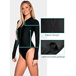 RELLECIGA Women's One Piece Swimsuits Long Sleeve Rash Guard UV Protection Surfing Swimsuit Bathing Suit - Image 4