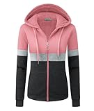 【Hochwertig】Rippbündchen und Saum schmiegen sich eng am Körper an und bieten Rundumschutz vor kaltem Wind. Damen dicke Hoodies Anzug für den täglichen Gebrauch, Büro oder zu Hause, Freizeit im Freien oder andere Anlässe.