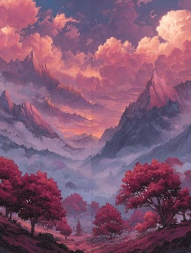 GSҌ DIY ANG̋hGLbgAPaint by NumbersqƑlnhhGV̎RCeAyCgoCio[ G|XgXDIY`ACeA Ƃ̕ǂ̑A40x60cm/16x24C`(t[