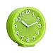 Chelvee(TM) 5” Desktop and Wall-mounted Dual-use Alarm Quartz Clock, Silent Machine, Non Ticking, Alarm Sound Stronger, Battery Operated. (Green)