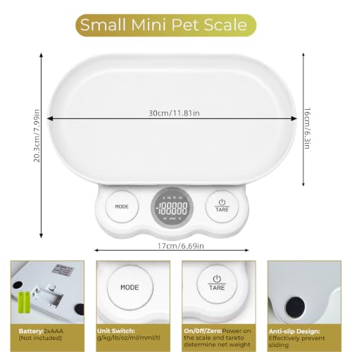 Nestorecle Digital Pet Scale,Best for Newborn Pets,Max 33 lb by Nestorecle - Used condition - Image 3