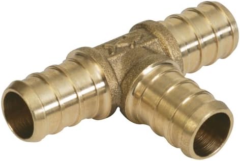SharkBite UC370LFA PEX Tees, x 3/4-Inch, Brass