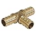 SharkBite UC370LFA PEX Tees, x 3/4-Inch, Brass