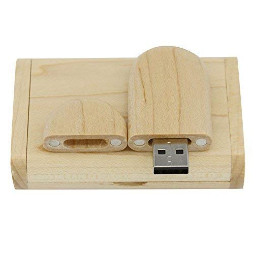 10PCS Maple Wood 2.0/3.0 USB Flash Drive with Wooden Box (2.0/2GB)