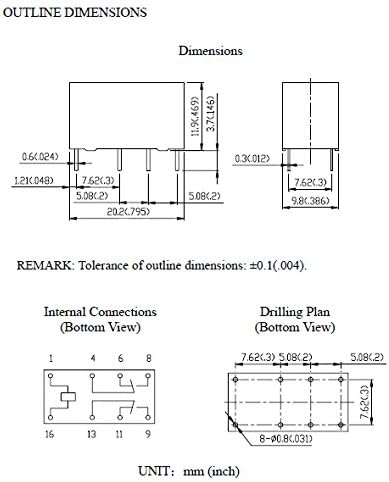 Amazon Co Jp １２ｖ小型リレー 接点容量 ２ａ ２回路ｃ接点 ９４１ｈ ２ｃ １２ｄ Diy 工具 ガーデン