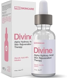 Glycolic Acid 40% (Professional Chemical Peel) Pro Strength Alpha Hydroxy Acid Skin Peel - Intense Anti-Aging Treatment For Wrinkles, Fine Lines, Brown Spots, and Acne Scarring