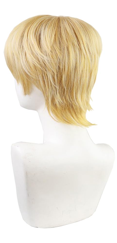 MOYEE Armin Arlert Comic Convention Costume Synthetic Hair for Halloween Christmas Party Role Play+Wig Cap