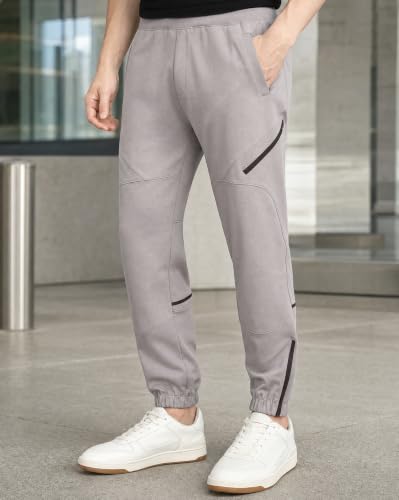 Image of NOBERO Men's Oversized Travel Joggers | Loose Fit | Baggy Relaxed Fit Joggers for Travel