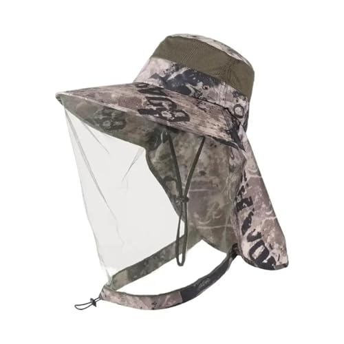 Sombrero de camping con red mosquitera ideal para tus días de pesca al aire libre 2