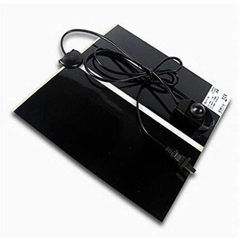 Giveme5 Upgrade US Plug 110V Reptile Heating Pad Reptile Under Tank Warmer Mat Heat Mat with Temperature Controller (20W 16.5x11)