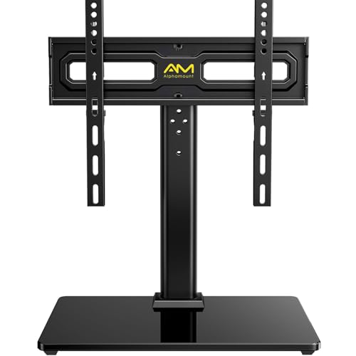 Suporte giratório para TV mesa universal para TV LCD LED OLED de 32 a 60 polegadas, suporte ajustável ao pé, máximo de 40 kg, VESA máximo. 400 x 400 mm