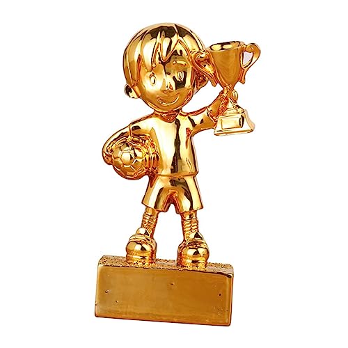 Toddmomy 3 Peças Com Troféu Cerimônias De Premiação Prêmios De Futebol Dourado Artesanato Pequenos E