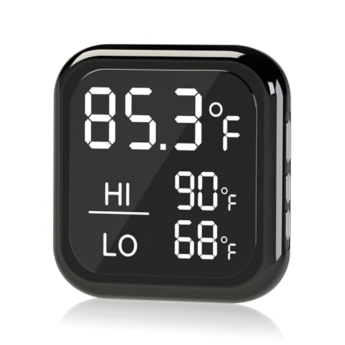 Smart Digital Fish Tank Thermometer Turtle Tank, Betta Fish & More | 5-200 Gallon | High/Low Temperature Alerts