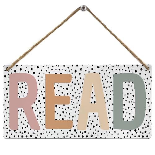 Mtrgdn Boho Classroom Decor,Reading Corner Decor for Classroom,Must Haves Read Sign for Homeschool...