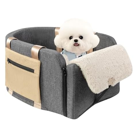 Cathpetic Large Console Dog Car Seat - Truck Dog Booster Seats for Big Console Vehicles Large Space for Dog UP to 18lbs, Pretty Sturdy Pet Car Seat Designed for Pickup and Trucks Cover