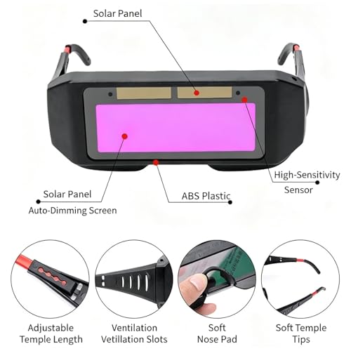 Gafas de Soldar Auto Oscurecibles LuFOX para Protección miniatura 2