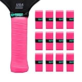 Bodhi Performance PROtack Premium Pickleball Overgrips (Hot Pink, 12-Pack)