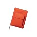LIHIT LAB. Refillable Notebook with Cover, Journal Cover, Orange, A5, 8.2 x 5.8 x 1.5 inches (N1647-4)