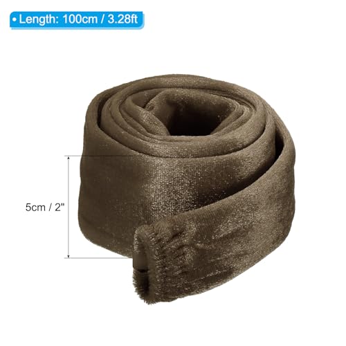 Image of PATIKIL 3.28ft Lamp Chain Cover, Chain Protective Sleeve Washable with Zipper for Chandelier Lighting Wires Swing Light Fixture, Light Brown