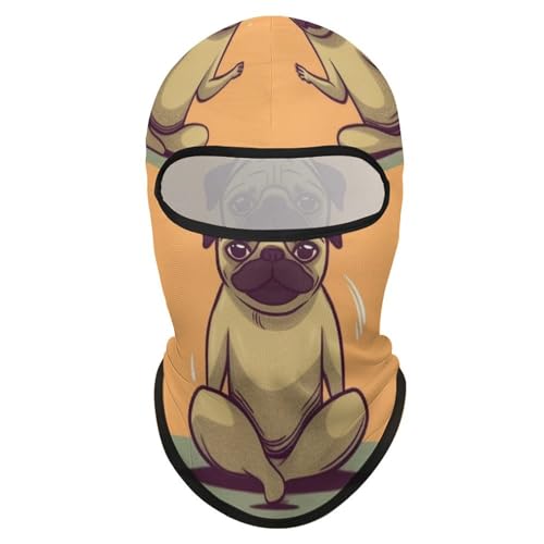 Balaclava Mask for Men Ski Mask for Women Yoga Pug Full Face Mask Face Cover for Cycling miniatura 7