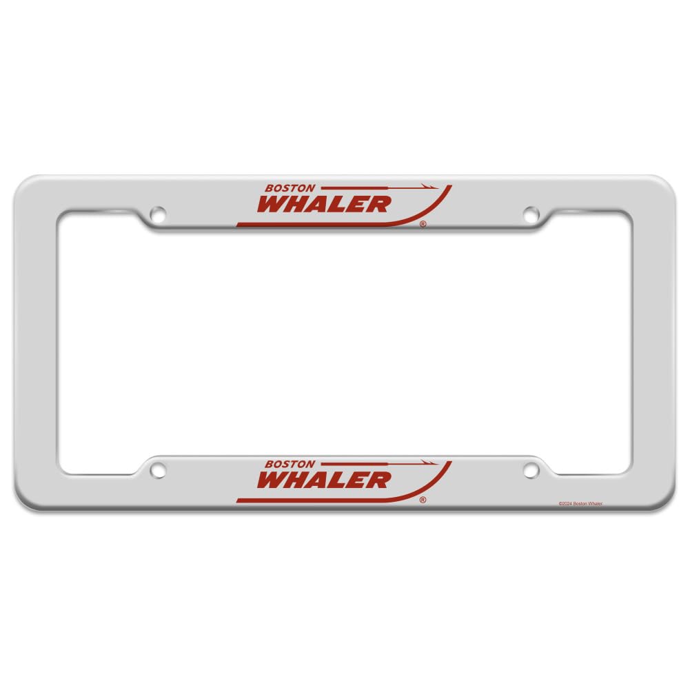 Boston Whaler Red Logo License Plate Tag Frame