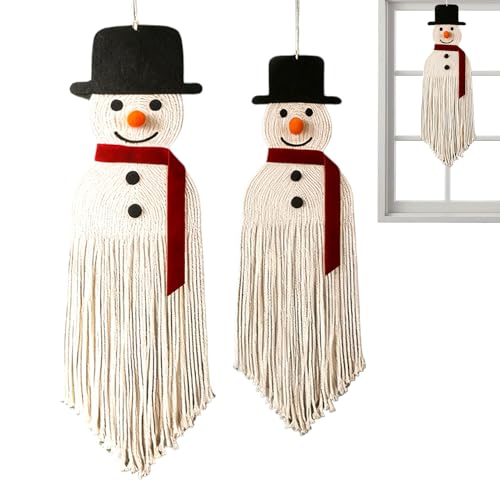 Décorations de Noël à offrir : lot de 2 pièces de tenture tissée pour habiller un appartement