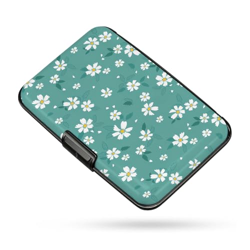 Credit Card Holder RFID Aluminum card case Daisy mini Wallet Women Men