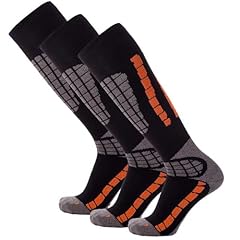 3 Pairs - Black/Orange