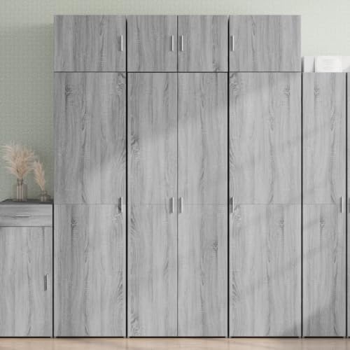 Juroupi Aparador Alto Madera de ingeniería aparador Madera Mueble Auxiliar salón aparadores para Salon Gris Sonoma 70x42,5x185 cm - 3281425