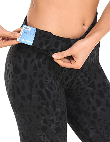 Heynuts Essential High Waisted Yoga Leggings For Tall Women, Buttery Soft Full Length Workout Pants 28'' Black Cheetah Xl(14) #TOP4