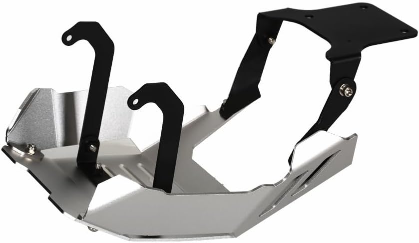 Monkey 125 JB03 JB05 Grom 125 JC92 Skid Plate Compatible with 2022-2024 Monkey 125 / Z125M / Z125MA / GROM 125 Engine Guard Thickness Enhancement with Engine Heat Dissipation Holes (Silver)