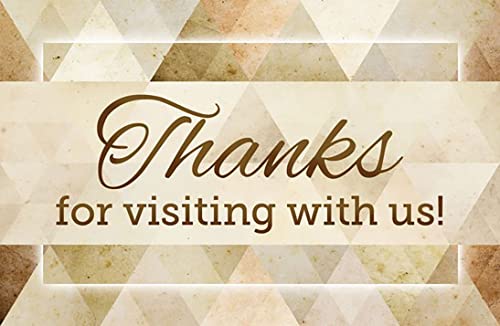 Thanks for Visiting With Us Postcards – Pack of 25, 3.5″ × 5.5″ – Psalm 129:8 (NIV) – Church Visitor Outreach