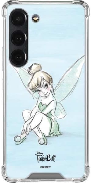 Skinit Clear Phone Case Compatible with Galaxy S23 - Officially Licensed Disney Tinker Bell Sketch Art Design