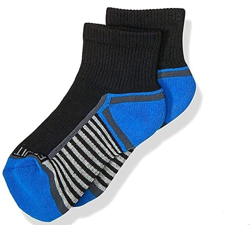 Fruit Of The Loom Boys Everyday Cushioned Ankle Socks - 13-Pack, Black Assorted, 3-9 #TOP11