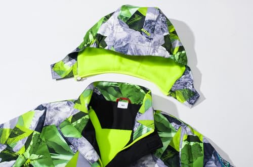 Image of MGEOY Kids Rain Jacket, Waterproof Lightweight Hooded Windbreaker for Boys Girls 4-14Y