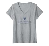 Womens Johns Hopkins University Blue Jays Large V-Neck T-Shirt