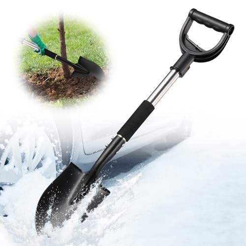 Multi-Task Small Shovel 31" - D-Handle Ergonomic Design for