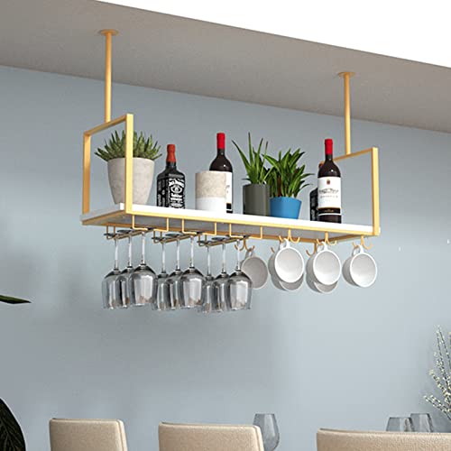 Casier à vin étagère de plafond suspendue murale rustique - 2