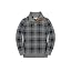 Gray Plaid Intarsia