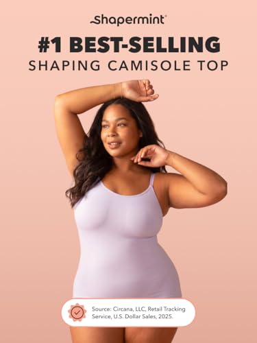 Image of SHAPERMINT Womens Tops - Scoop Neck Cami Body Shaper for Women, Shapewear Tummy Control, Camisole Tank Tops for Women