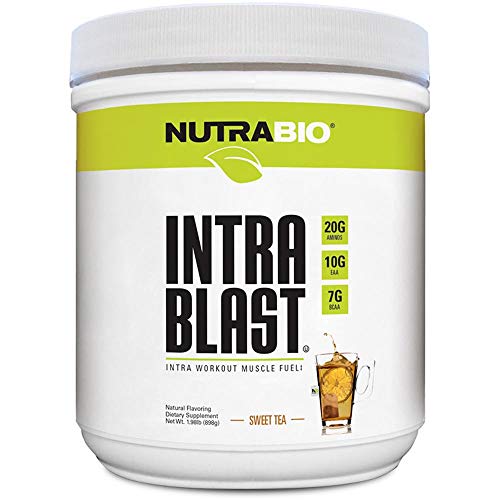 NutraBio Intra Blast Natural (Sweet Tea) - Naturally Sweetened and Flavored Intra Workout