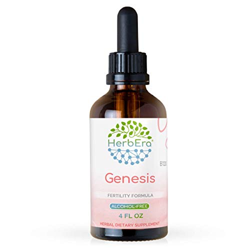 Genesis B120 Alcohol-FREE Extract Tincture, Organic: Vitex Berry, Maca, Dong Quai, Ginger, Shatavari Root,Cinnamon Bark. Wildcrafted: Partridgeberry Herb, False Unicorn Root. Fertility Formula 4 Fl Oz