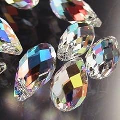 07) 6X12mm 100pcs Tear Drops Crystal-AB #6010 (100pcs)